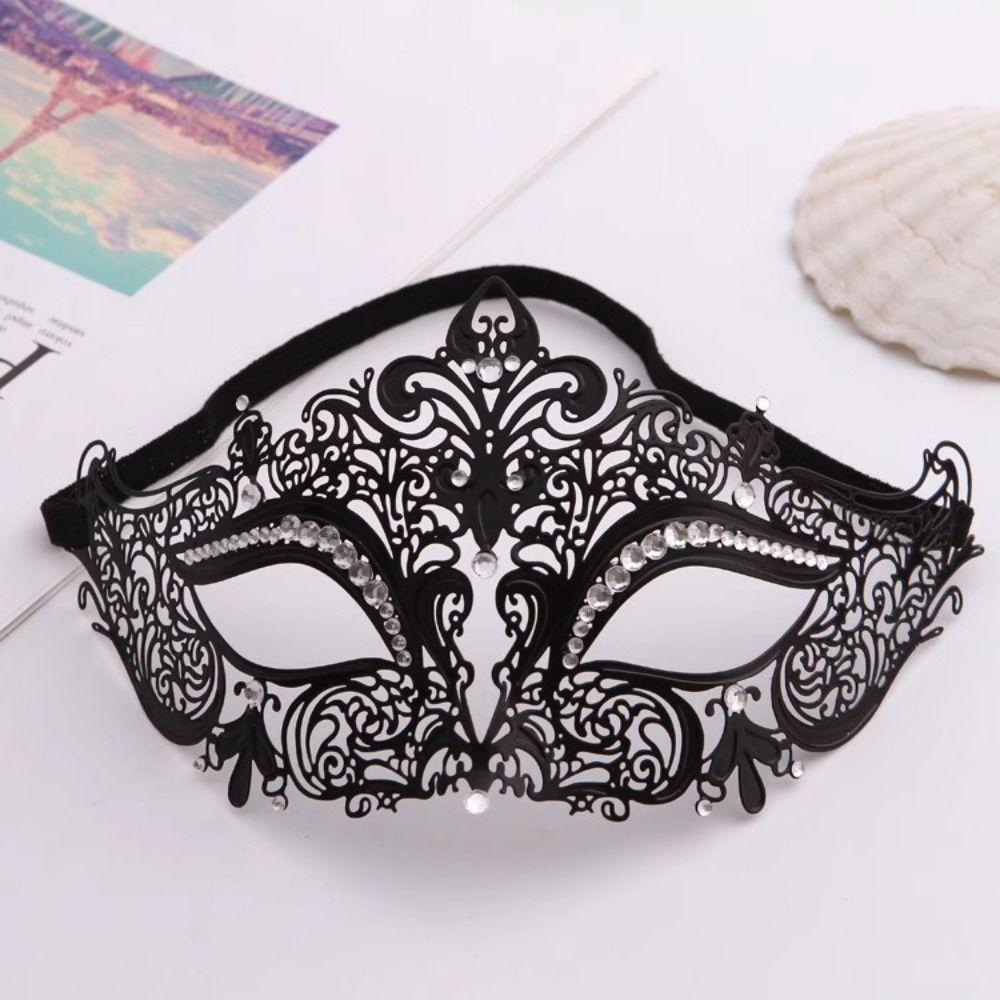 Vintage Retro Half Face Mask Creative Metal Eye Mask Masquerade Mask  Masquerade Jewelry