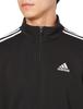 Adidas DTU71 Basic Fleece Tracksuit Black Men's 3-Stripes Set, (IJ6067)