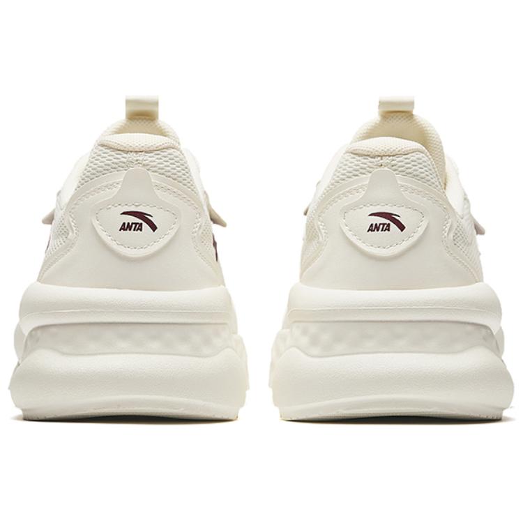 New Anta Life Collection Shock Absorbers Slip Resistant Low top Casual Shoes Men's White Red 912428823-4