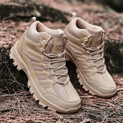 Spring and Autumn High Help Outdoor Snow Boots Large Tactical Boots Desert Boots Men