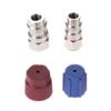 R12 To R134a AC Fitting Conversion Adapter Kit Auto Air Conditioner Conversion Adapter High/Low AC Fitting Port Fit for Car