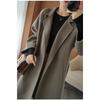 Autumn Winter Solid Color Double-faced Fleece Coat Women Loose Casual Temperament Outwear Cardigan Top
