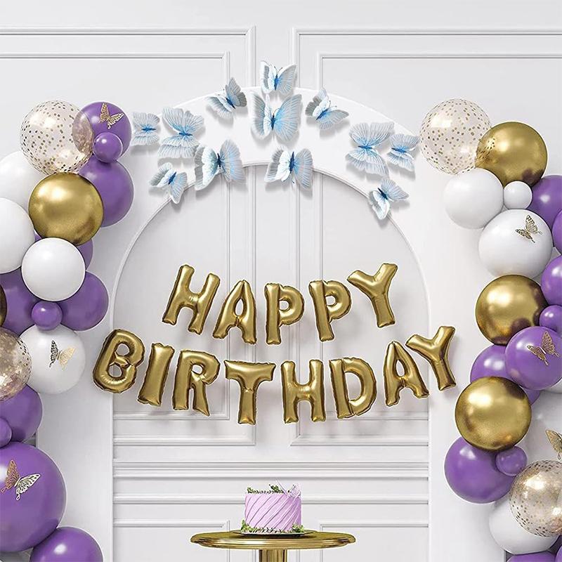 Neue 12 Stück Doppelschicht 3D Schmetterling Wandaufkleber Heimzimmer Dekor Schmetterlinge für Hochzeitsdekoration Magnet Kühlschrankaufkleber