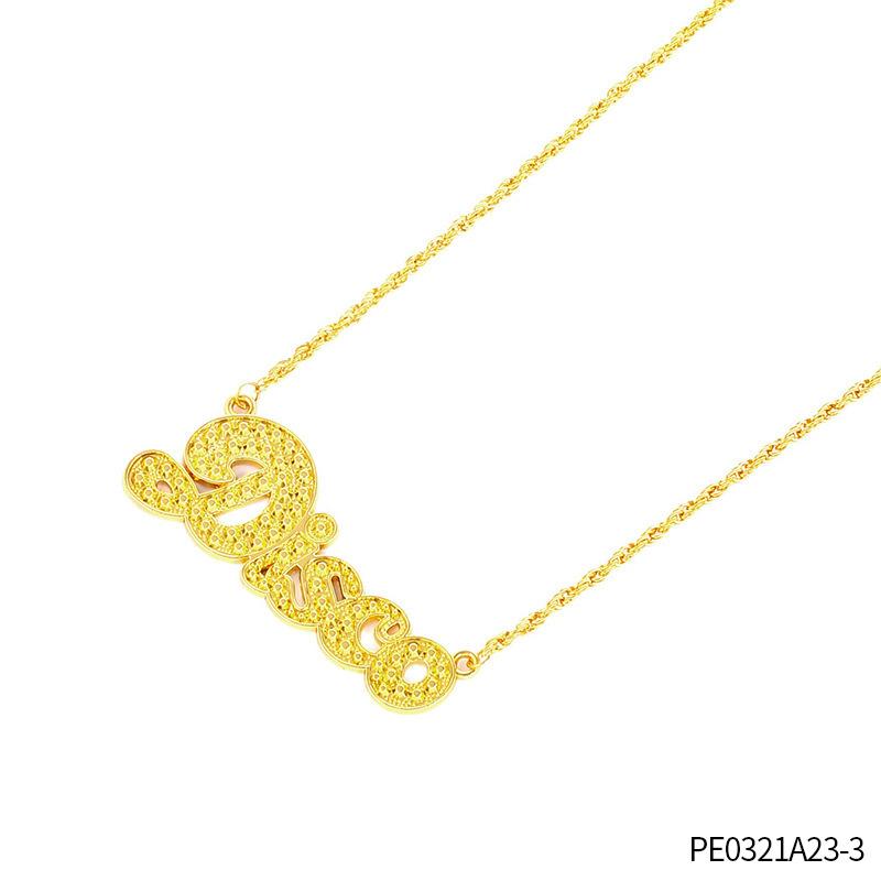 Disco Party DISCO Letter Non-Fading Necklace, Personalized Hip-Hop Alloy Snake Bone Chain Jewelry Ring