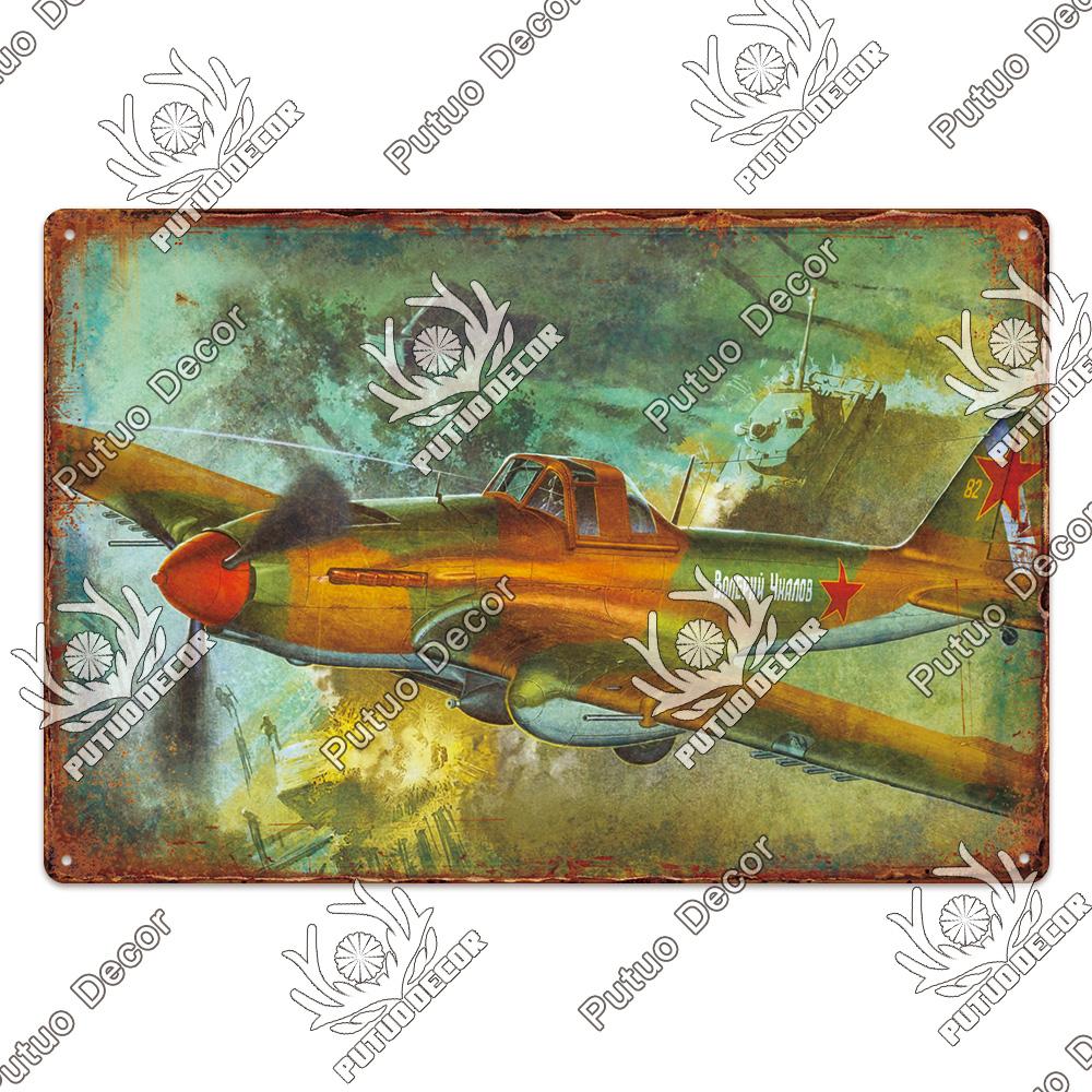 Dekor Das Flugzeug Vintage Blechschild Metallschild Dekorative Plakette Wanddeko Man Cave Raum Zuhause Club Schild