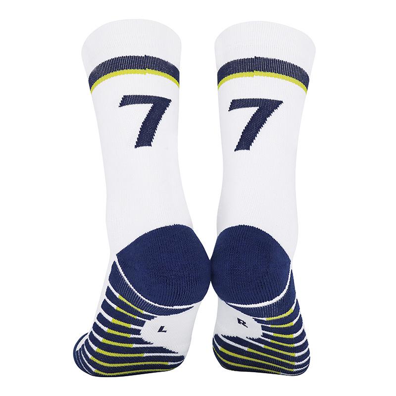 Men's Professional Anti-Slip Mid-Calf Football Socks with Towel Bottom for Training and Casual Sports