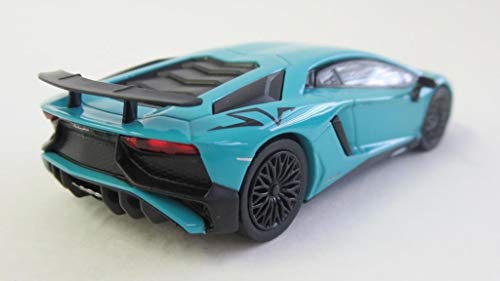 Kyosho Bunka Original Série de Carros em Miniatura Escala 1/64 Lamborghini Aventador SV Azul Produto Acabado