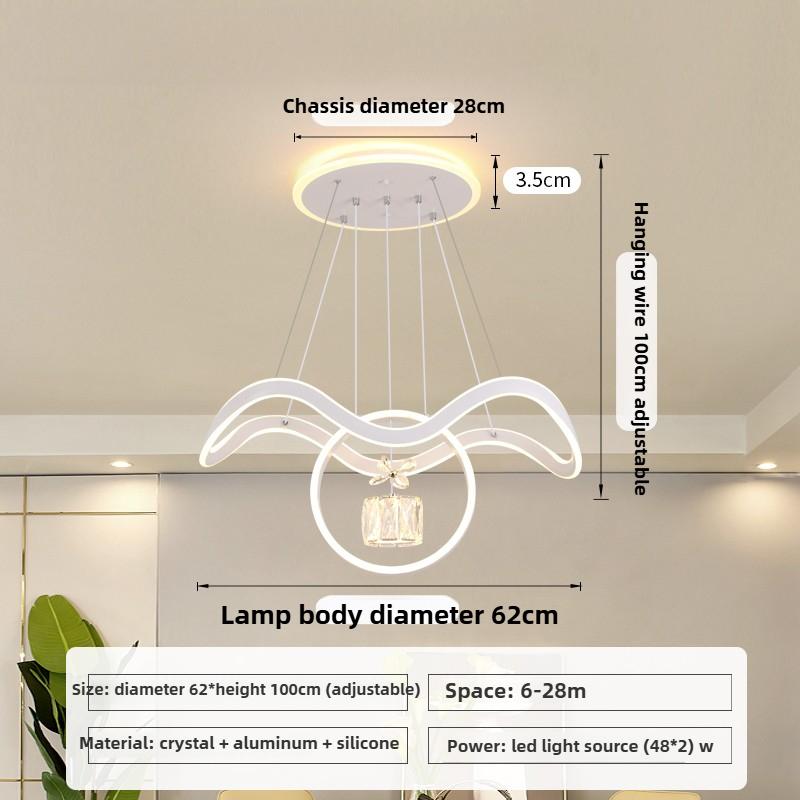 Modern Minimalist Long Dining Table, Bedroom, Living Room, Chandelier