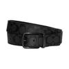 New COACH Boxed Coated Canvas With Refined Cow Leather Belt Card Holder Men's Bronze/Charcoal/Black C8278-QBMI5