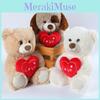 Adorabile Orsetto di Peluche a Forma di Cuore Morbido Orsacchiotto Bambola Regalo per Compleanno e San Valentino