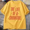 The Life Of A Showgirl Tshirt Unisex Unisex Concert Music T Shirt Casual Cotton Short Sleeve Round Neck Tshirt Unisexs Clothing