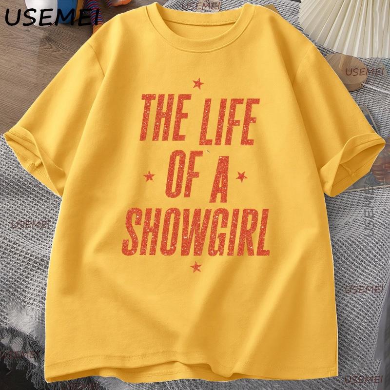 The Life Of A Showgirl Tshirt Unisex Unisex Concert Music T Shirt Casual Cotton Short Sleeve Round Neck Tshirt Unisexs Clothing