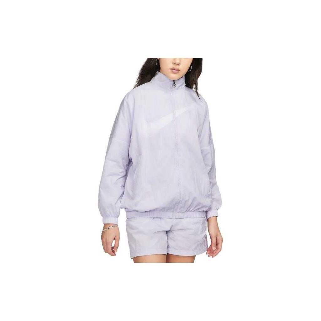 Nike Jackets Women's Light Purple Stand Collar Moderate Other DX5865-536