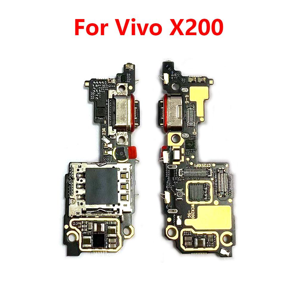 For Vivo X200 USB Charging Board Dock Port Microphone Module Flex Cable