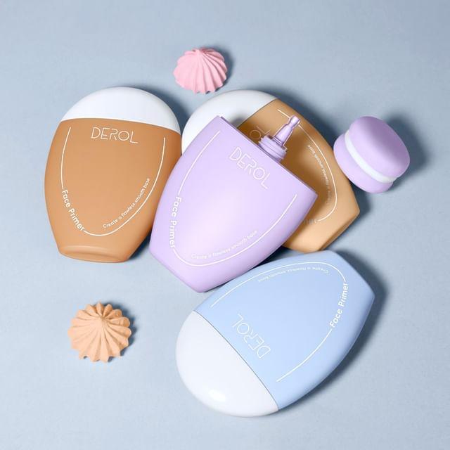 DEROL - Sweetie Pie Flawless Face Primer - 4 Colors #03 Light Purple