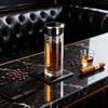 Handun 400ml Double-Layer High Borosilicate Glass Cup with Wood Grain and Tempered Bottom