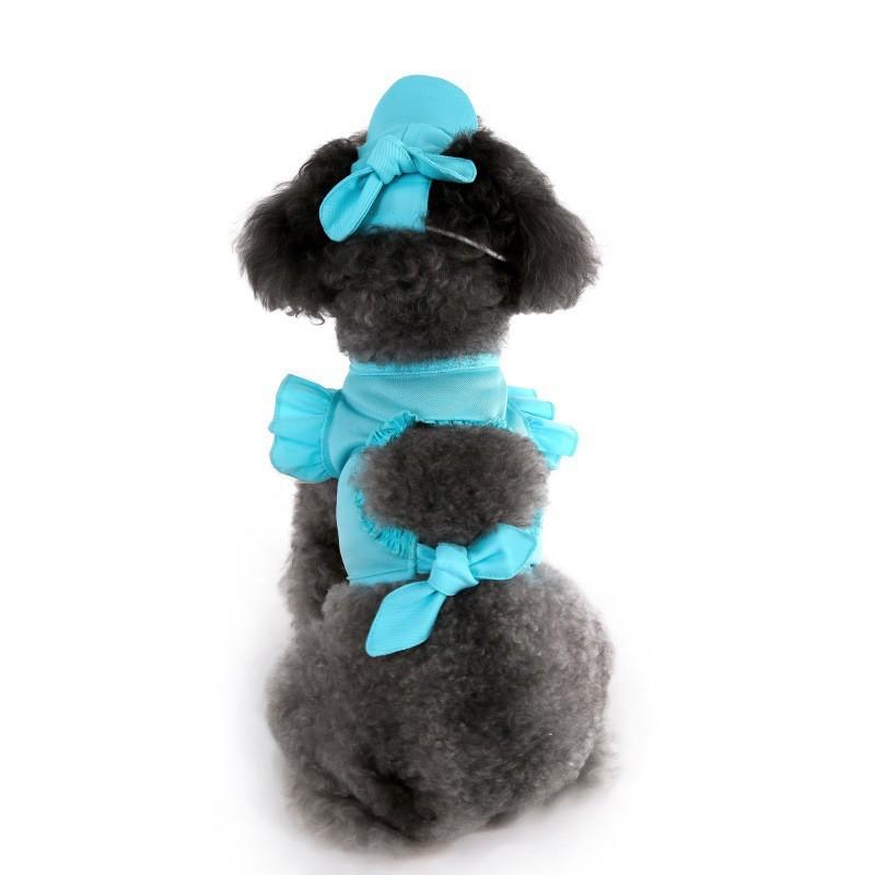 Pet Clothes Set Cats Dogs Small Medium T-Shirt Vest Hat