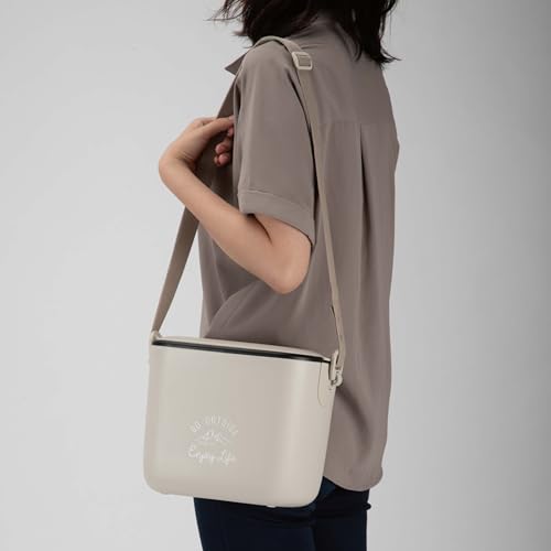 Captain Stag (CAPTAIN STAG) Cooler Box, Cooler Bag, Insulated Mini Cooler Box, 5.6L Capacity, with Shoulder Strap, Beige, Monte UE-92