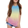 Girls  Kids Summer Crewneck Sleeveless Shirts Tank Tops