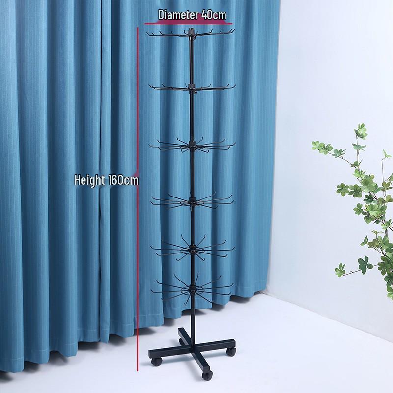 Rotating Detachable Three-Layer Jewelry Display Rack