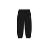 Loose Fit Cuffed Letter Casual Long Knit Sports Pants Men Bottoms Black F51M249698F-BK