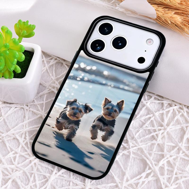 Yorkshire Terrier Dog Soft Shockproof Phone Case for iPhone 17 Air 16e 15 11 12 14 13 Pro Max Cover Coque
