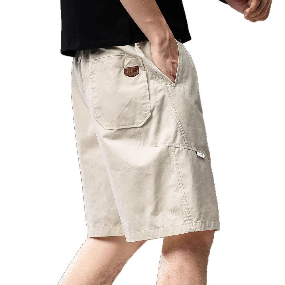 High-end American outdoor leisure sports shorts men's summer thin loose large size mountain pure cotton five-point pants men's