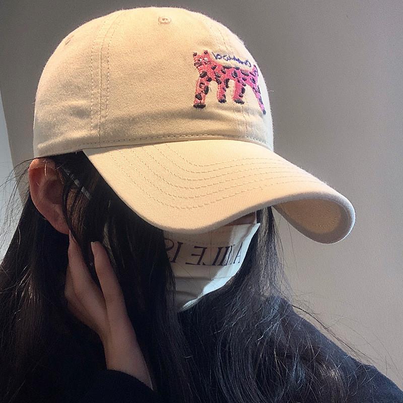 Cat Embroidered Soft Baseball Cap Adjustable Wide Brim For Women Fashion Gift