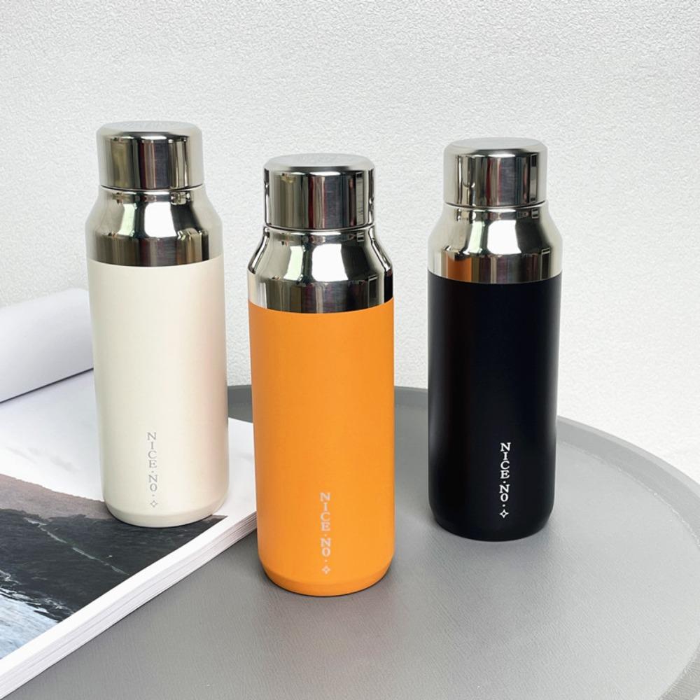 Compact Thermal Cup Exquisite Insulated Cup Mirror Cover Stainless Steel Cup Outdoor Sports