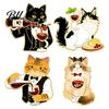 Cat Lover Brooch Cartoon Red Wine Brooch, Enamel Kitten Lapel Backpacks Pin Pin, Jackets Clothes Decorative Accessory for Women Men