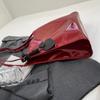 Red Patent Leather Large Capacity Tote Bag Classic Texture Shoulder Underarm Bag Lady  Fall Winter New Fashion Commuter Pack