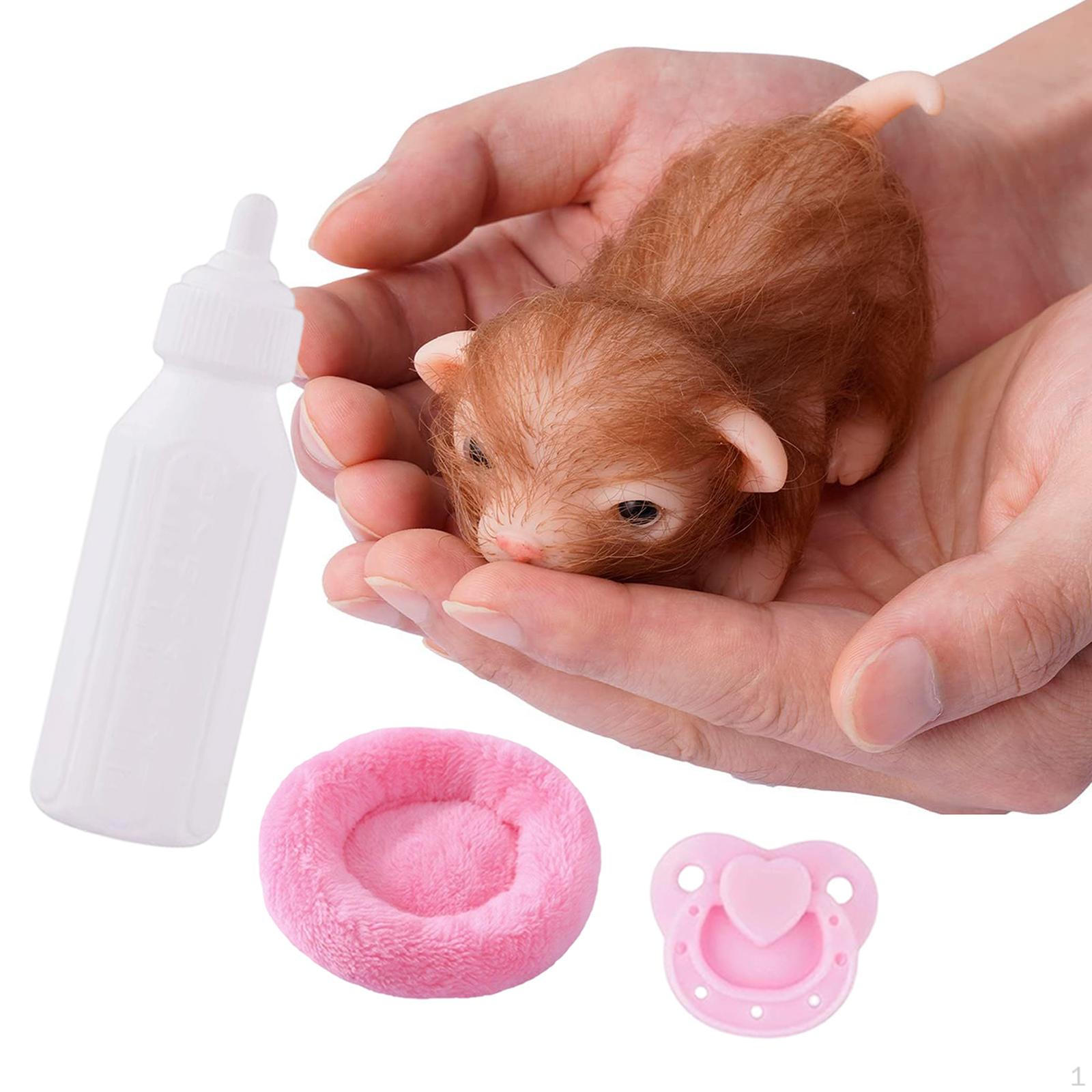 

Small Reborn Monkey Doll Pretend Play Toy Parent Child Interaction Animal Figure for Holiday