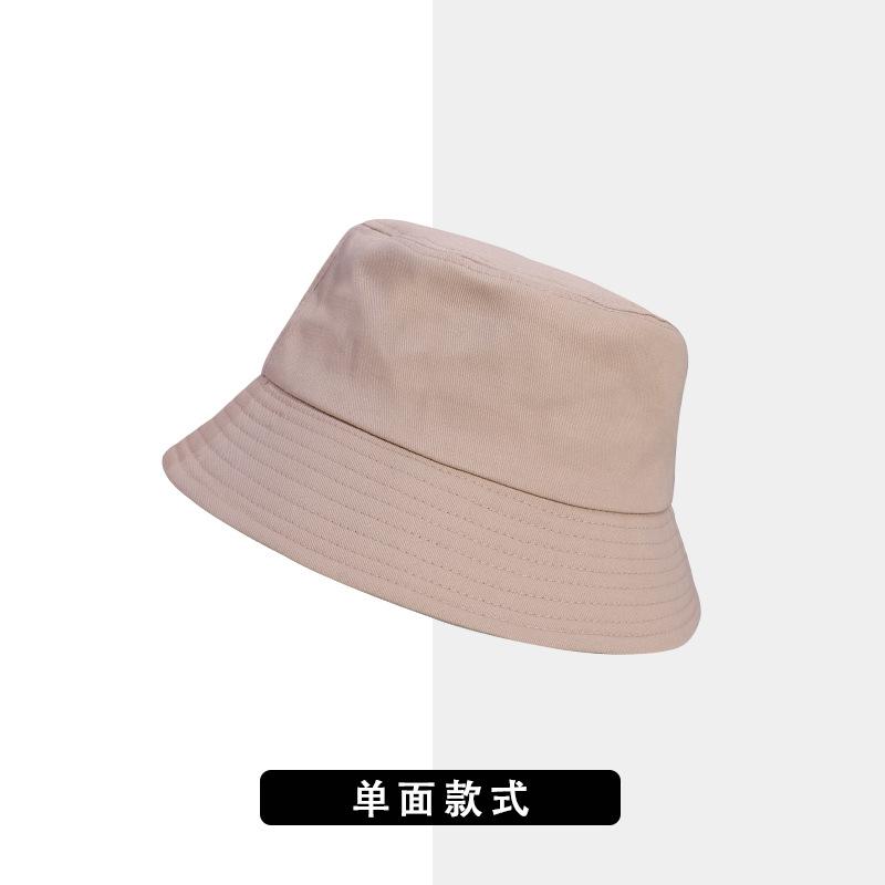 Bucket hat women can wear simple solid colors and versatile sunscreen hats for travel, UV protection basin hats for men