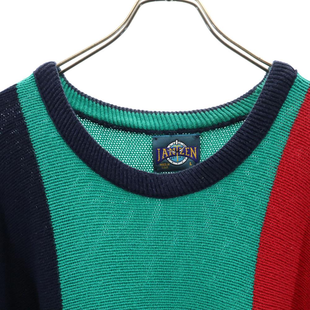 Jantzen 80s 90s Made in USA Old Long sleeve sweater L knit Men's Used