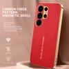 For Samsung Galaxy S26 Ultra Case Anti Scratch Litchi Texture TPU Leather PU Phone Back Cover