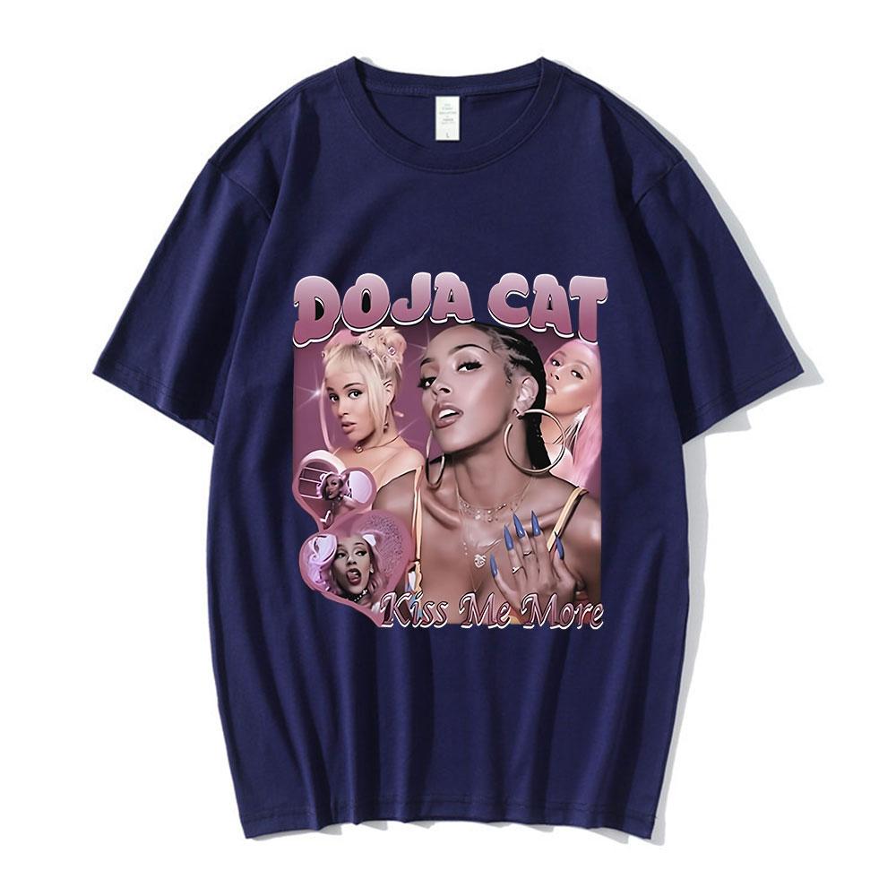 Doja Cat Kiss Me More Graphic T Shirt Unisex Women Clothing Fashion Harajuku Tshirt Cotton Casual Short Sleeve Tshirts Streetwear