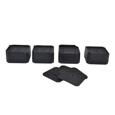 Set da 4 Proteggi Gambe Sedia per Pavimento Quadrati in Gomma Antiscivolo per Gambe Mobili Casa Camera da Letto