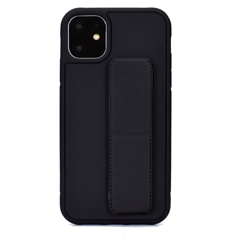 Phone Case for iPhone 15 Pro Max Solid Color Matte Folding Car Holder Shockproof Cases for iPhone 14 Pro Max 11 12 13 Pro Max