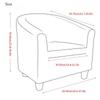 Thicken Universal Armchair Cover Living Room Jacquard Couch Slipcover Luxury 1-Seater Sofa Stretch Chair Cover