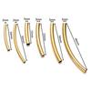 10Pcs/Pack Stainless Steel Curved Tube Spacer Beads Connectors For Handmade DIY Jewelry Making Bracelet Necklace Accessories