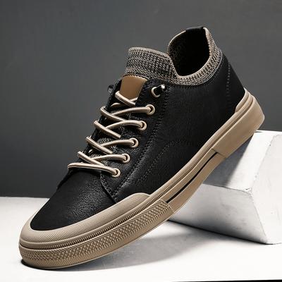 Fashion High Quality Black Socks Men Shoes Leather Shoes Designer Fashion British Style Casual Leather Shoes Comfortable Casual Walking