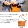 Sacoche Bag Genuine Leather Leather Small Thin Compact Unisex Made In Japan Brown Brown [ART BROWN] Men's