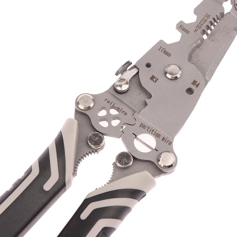1Pc 18 In 1 Crimper Cable Cutter Pliers Foldable Wire Stripper Upgraded Multifunctional For Wire Stripping Shearing Cutting Tool