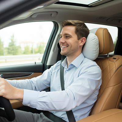 Car Seat Headrest & Lumbar Support Pillow