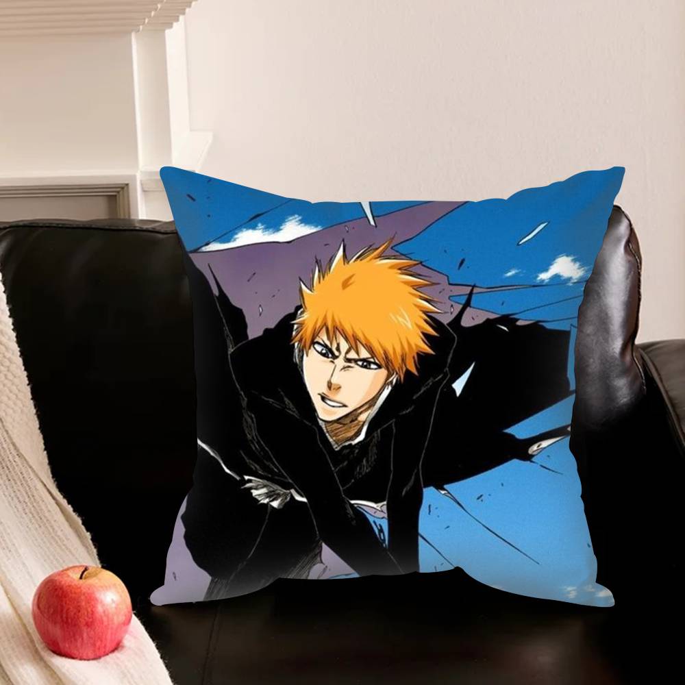 B-Bleach Ichigo Kurosaki S-Sosuke Various Sizes Square Pillowcase For Car Home Bedchamber Decor
