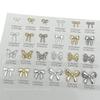 20pcs Metal Bowknot Nails Art Decoration 3D Nail Charms for Women Nails Art