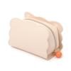 Francfranc Wave Shape Makeup Accessory Case Pouch, Small, Ivory, Pouch,