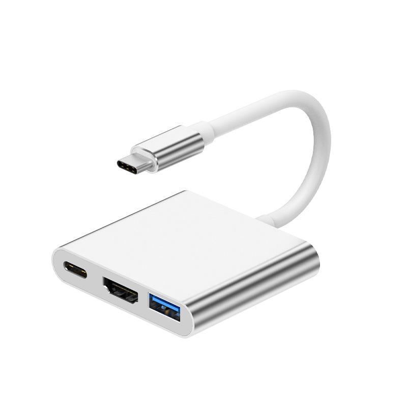4K HD USB-C 3-in-1 Docking Station with 3.0 PD Charge Expansion