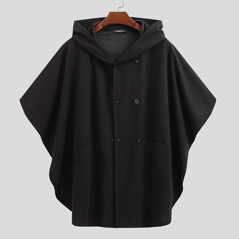 black poncho jacket
