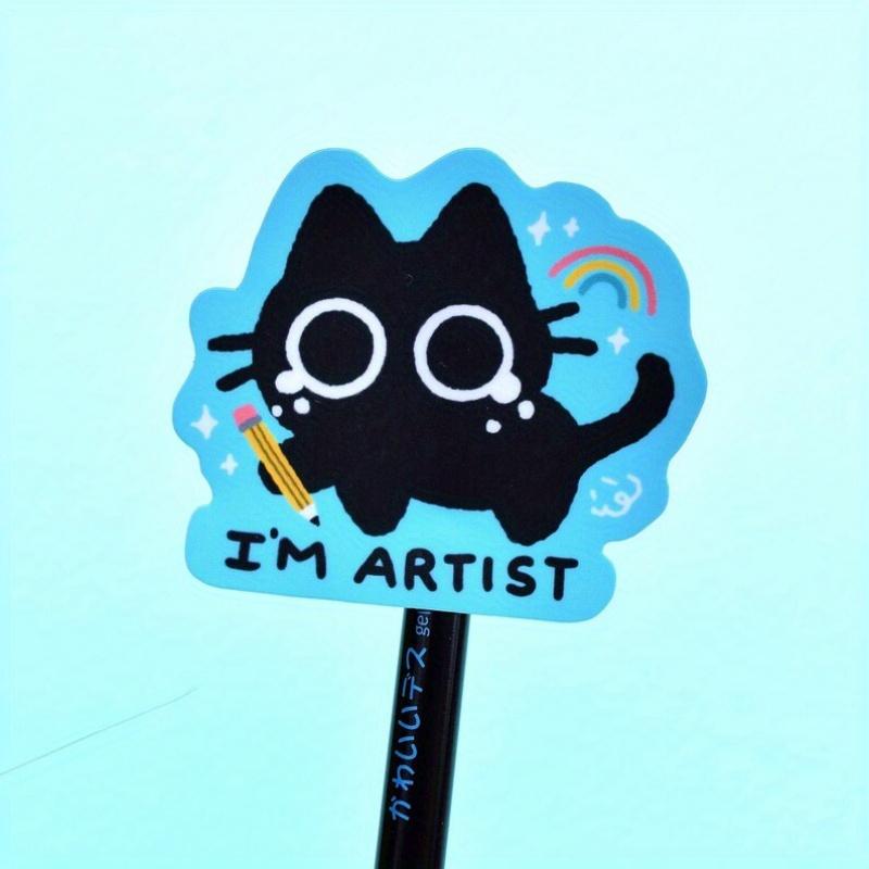 I'm Artist Scaredy Cat Funny Art Sticker